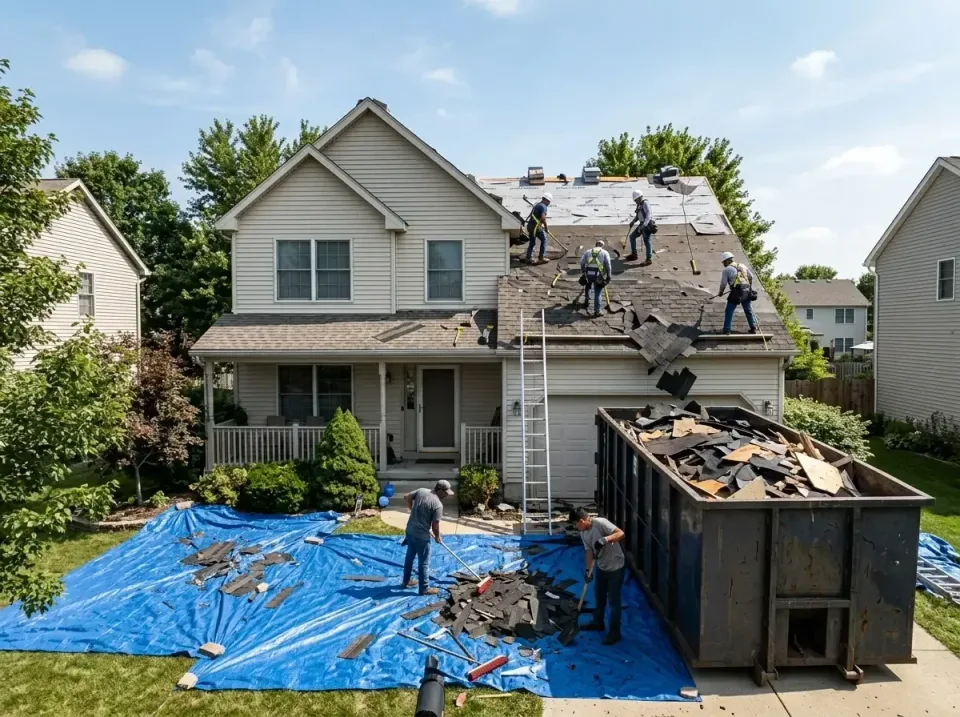 roof-replacement-debris-remova-004 — frequently asked questions, Cheapest Dumpster Rentals in Whitestown, IN